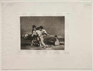 De verschrikkingen van de oorlog: Ongelukkige moeder door Francisco de Goya