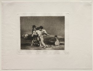 De verschrikkingen van de oorlog: Ongelukkige moeder door Francisco de Goya