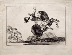 De Paardenontvoerder uit de serie Los Disparates Follies, 1815-1819