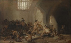 Het gekkenhuis door Francisco de Goya