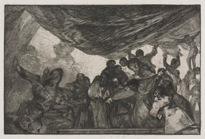 De Spreekwoorden: Duidelijke dwaasheid door Francisco de Goya