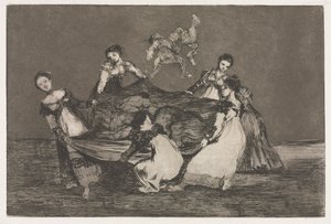 De Spreekwoorden: Vrouwelijke Dwaasheid door Francisco de Goya