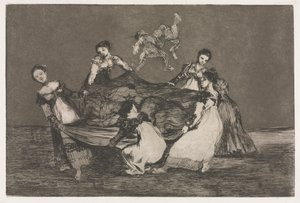 De Spreuken: Vrouwelijke Dwaasheid, 1864 door Francisco de Goya