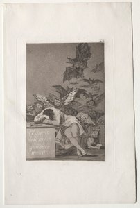 De slaap van de rede brengt monsters voort door Francisco de Goya
