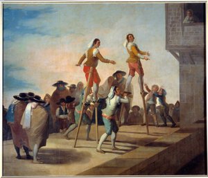 De scalpen. Schilderij door Francisco De Goya (1746-1828) door Francisco de Goya
