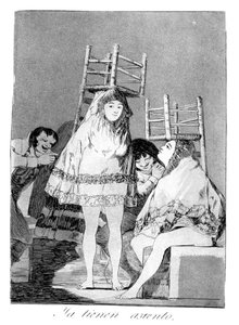 Ze hebben al een stoel door Francisco de Goya