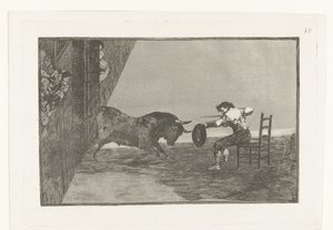 Uitdaging van Martincho in de arena van Zaragosa door Francisco de Goya
