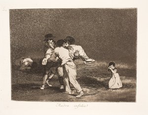 Ongelukkige moeder (50) door Francisco de Goya