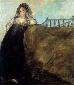 Una manola, dona Leocadia Zorrilla door Francisco de Goya