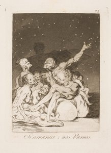 Bij dageraad moeten we weg door Francisco de Goya