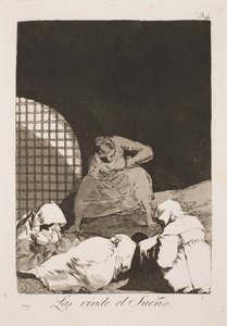 Maak ze niet wakker, slaap is misschien hun enige troost door Francisco de Goya