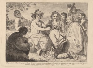 Baco (Bacchus) door Francisco de Goya after Diego Velázquez