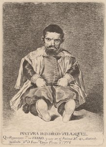 Een dwerg door Francisco de Goya after Diego Velázquez