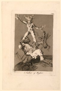 Omhoog en omlaag door Francisco de Goya y Lucientes