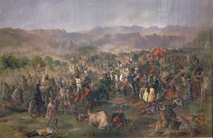 Slag bij Las Navas de Tolosa waarin de koningen van Castilië de Almohaden verslaan in 1212