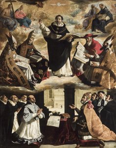 De Apotheose van Sint Thomas van Aquino, ca. 1631 door Francisco de Zurbaran