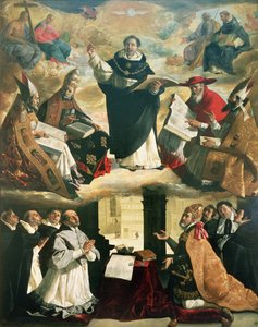 De Apotheose van St. Thomas van Aquino door Francisco de Zurbaran