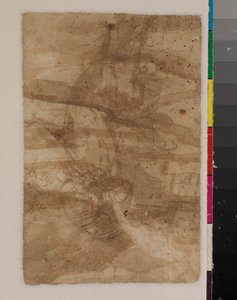 Fragment van een landschap door Francisco the Younger Herrera