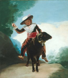 Jongen op een Ram door Francisco de Goya