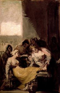 Sint Isabel van Portugal Geneest de Wonden van een Zieke Vrouw door Francisco de Goya