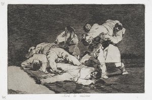 Hetzelfde (Será lo mismo) uit de serie Rampen van de Oorlog (Desastres de la Guerra)