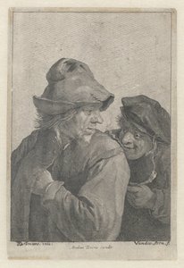 Twee boeren door Franciscus van der Steen