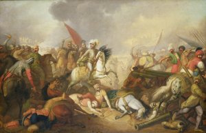 De slag bij Chocim in 1673 door Franciszek Smuglewicz