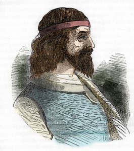 Portret van Odoaker (Odovacar), leider van de Herulen bondgenoten van de Hunnen en minister van Attila (435-493)