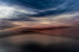 Etherische weerspiegeling in de lucht