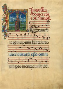Beginletter T: Saint Louis van Toulouse door Franco dei Russi