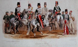 Franse Cavaleristen ten tijde van het Tweede Keizerrijk