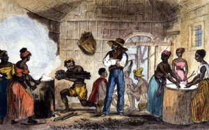 Slavernij in West-Indië door Francois Hippolyte (after) Lalaisse
