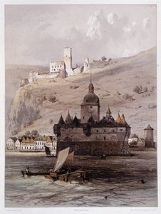 Kasteel in Pfalz, Duitsland door Francois Stroobant