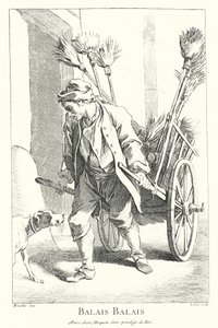 Bezemverkoper (gravure)