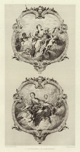 De Astronomie, De Retoriek door Francois (after) Boucher
