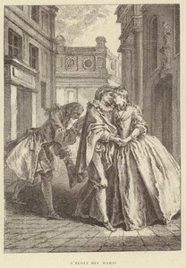 De School van de Mannen door Francois (after) Boucher