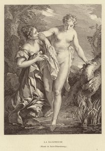 De badende door Francois (after) Boucher