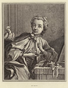 De Ochtend door Francois (after) Boucher