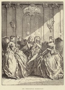 De belachelijke preciezen (gravure) door Francois (after) Boucher