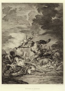 Neptunus en Amymone (gravure)