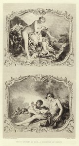 Venus gaat in bad, De opvoeding van de Liefde door Francois (after) Boucher