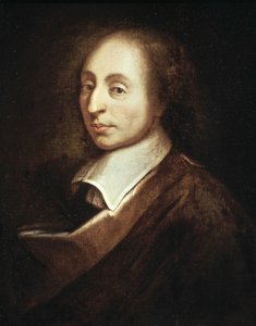 Portret van Blaise Pascal door Francois (after) Quesnel