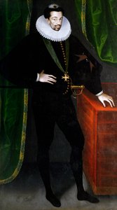 Portret van Hendrik III van Frankrijk, Koning van Polen door Francois (circle of) Quesnel