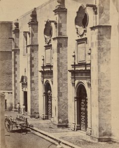 Plaats van gevangenschap voor keizer Maximiliaan van Mexico en soldaten, 1867