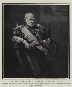 Admiraal de Eerwaarde Sir Henry Keppel, GCB door Francois Barraud