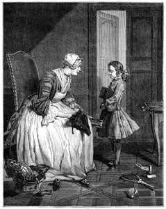 De Gouvernante, 1739 1885 door Francois Bernard Lepicie