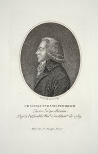 M. Talleyrand-Perigord, Voormalig Bisschop van Autun, gepubliceerd 1791 door Francois Bonneville