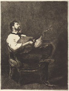 Gitaarspeler door François Bonvin