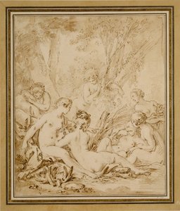 Diana en Callisto door François Boucher