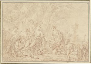 Het vinden van Mozes door François Boucher